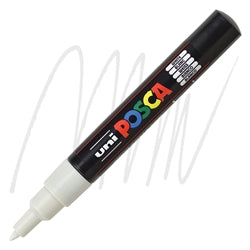 Uni Posca Paint Marker - White, X-Fine, Bullet Tip