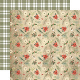 Christmas 'Winter Floral' 12X12 Double Sided Cardstock