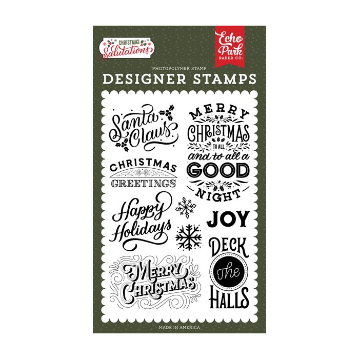 Christmas Salutations - Santa Claus Stamp Set